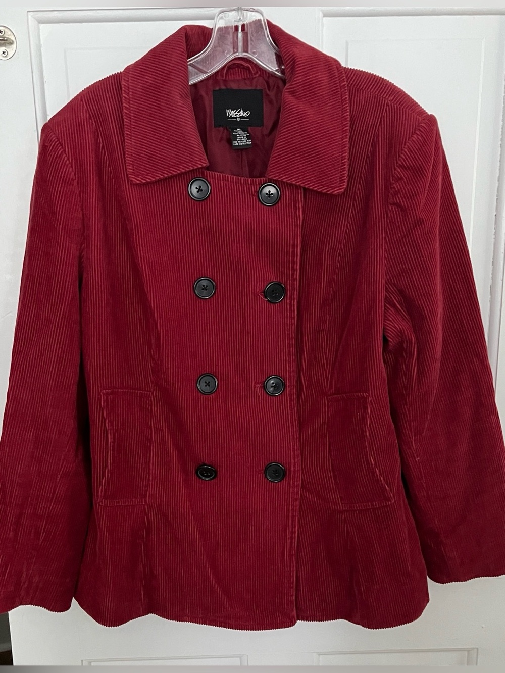 Rust color corduroy coat jacket XL Mossini